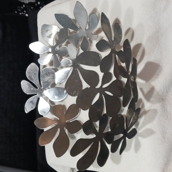 Stockholm Stainless Steel Floral Print Bowl. SET of 2. - Picture 5 of 12